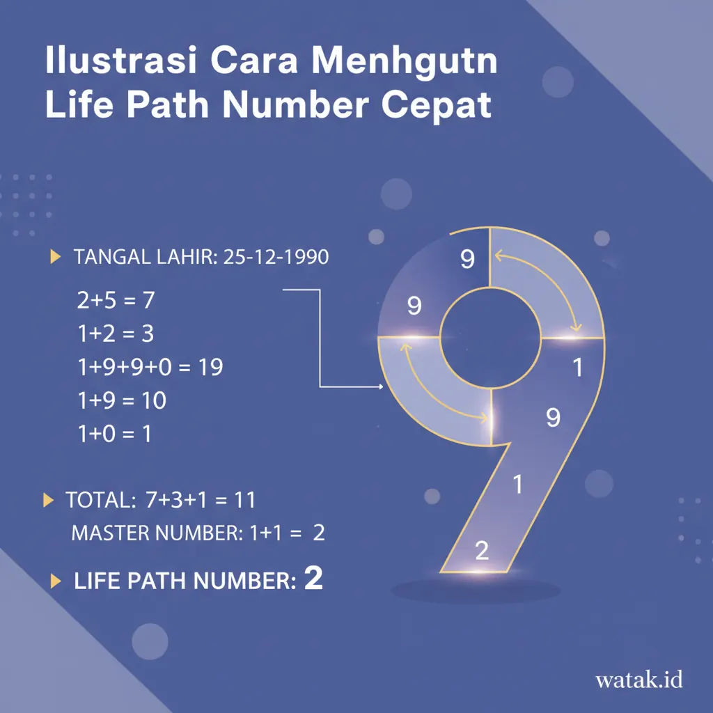 Cara Menghitung Life Path Number Cepat
