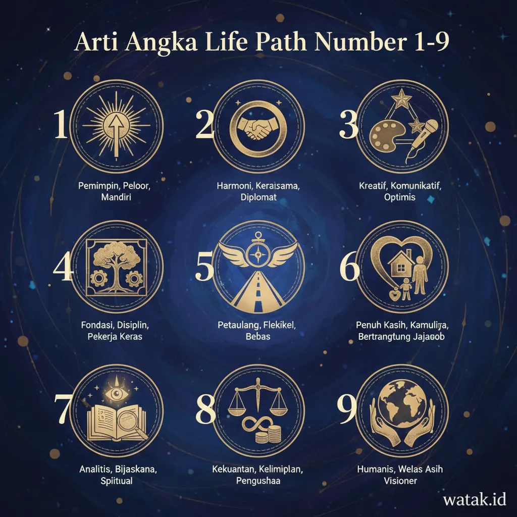 Arti Angka Life Path Number 1-9